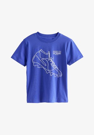 Next, SHORT SLEEVE GRAPHIC T-SHIRT - REGULAR FIT - Print T-shirt - blue football