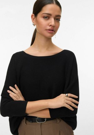 VMNEW NORA 3/4 BOATNECK - Džemper - black