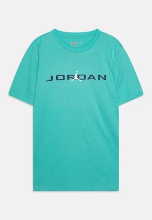 AIR CREW TEE - T-shirt imprimé - washed teal