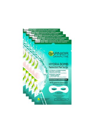 GARNIER MASCHERA OCCHI SKINACTIVE, ARRICCHITA CON ACQUA DI COCCO E ACIDO IALURONICO - 5 PACK - Cura degli occhi - trasparente