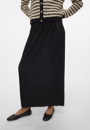 VMMILLE PLISSE MAXI SKIRT  - Plisovaná sukně - black