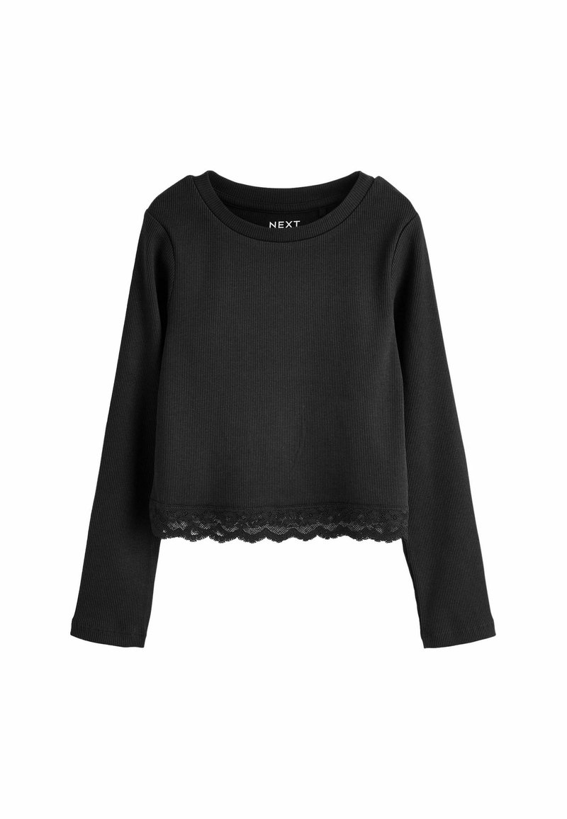 Next LONG SLEEVE  REGULAR FIT - Hosszú ujjú felső - black