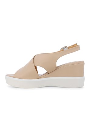 Sandali con plateau - beige