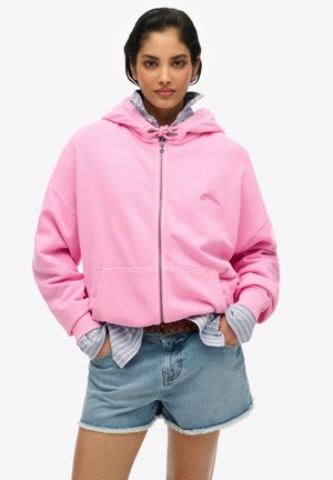 ESSENTIAL LOGO HOODIE - Sudadera con cremallera - lilac chiffon