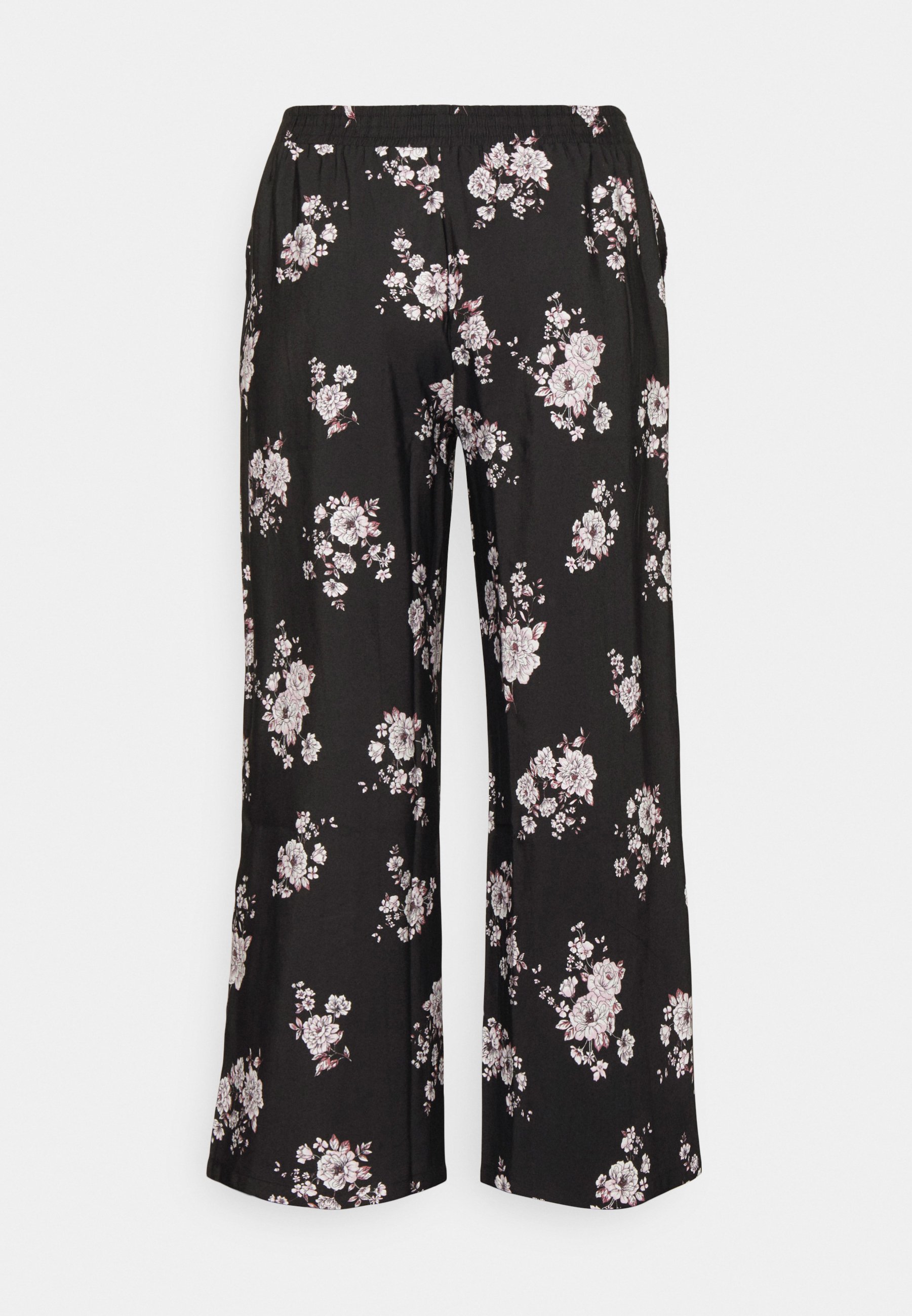 Anna Field Curvy Pantaloni - black/multi coloured/nero - Zalando.it