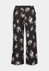 Anna Field Curvy WIDE LEG PANT - Calças - black/multi coloured