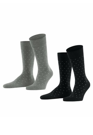 FINE DOT 2-PACK - Socks - black
