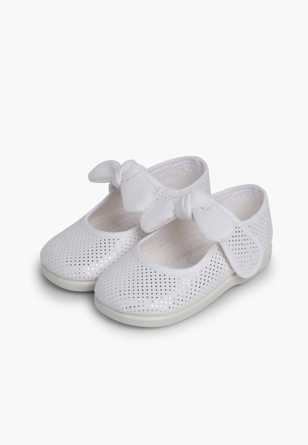 MERCEDITA TIPO ANGELITO PUNTITOS BRILLANTES – Lauflernschuh – blanco