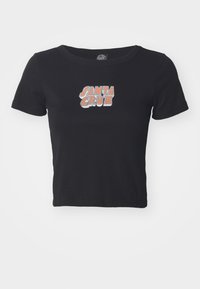 FOXY STACK STRIP FRONT - T-shirt med print - black