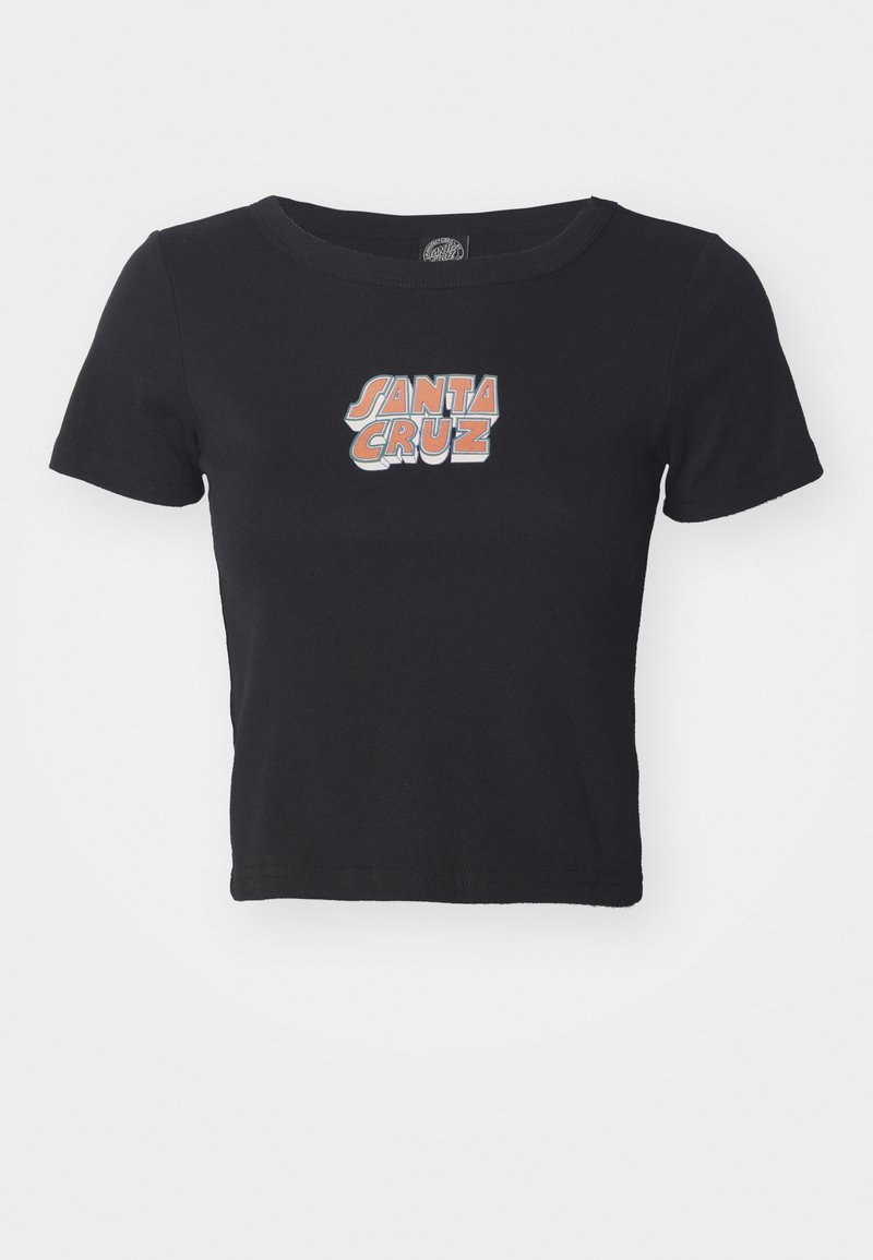 Santa Cruz T-shirt print zwart