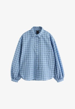 Lindex, LINDEX CHECKED BLOUSE LINDEX - Skjortebluser - blue
