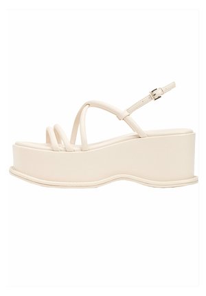 Stradivarius Sandales à plateforme - off-white