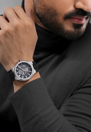 Cerruti 1881 RAVELLO - Chronograph watch - black and silver coloured
