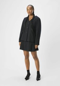 Object V-AUSSCHNITT - Blazer - dark grey melange