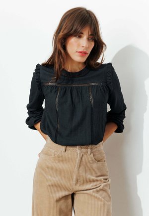 COL ROND - T-shirt à manches longues - marine