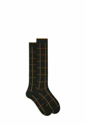LUNGHE FANTASIA WINDOW PANE - Kniestrümpfe - green