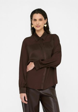 LIU JO CRÊPE DE CHINE - Chemisier - brown
