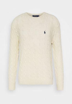 Stickad tröja - beige