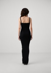 Good American PLISSE TUBE DRESS - Maxi dress - black