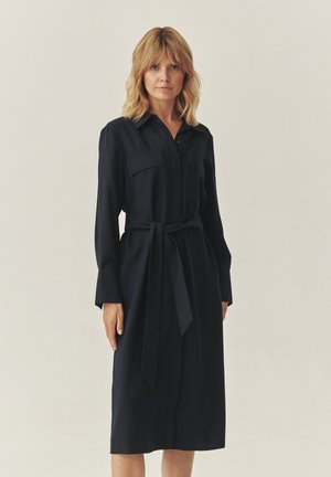 Rochie tip cămașă - navy blue