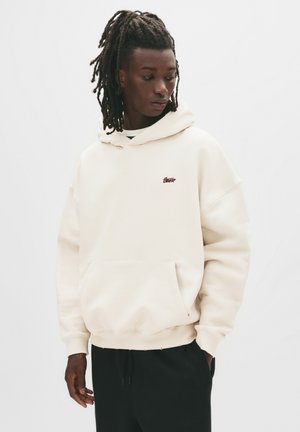 PULL&BEAR Pulover s kapuco - white