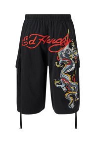Ed Hardy DRAGON CRAWL - Shorts - black