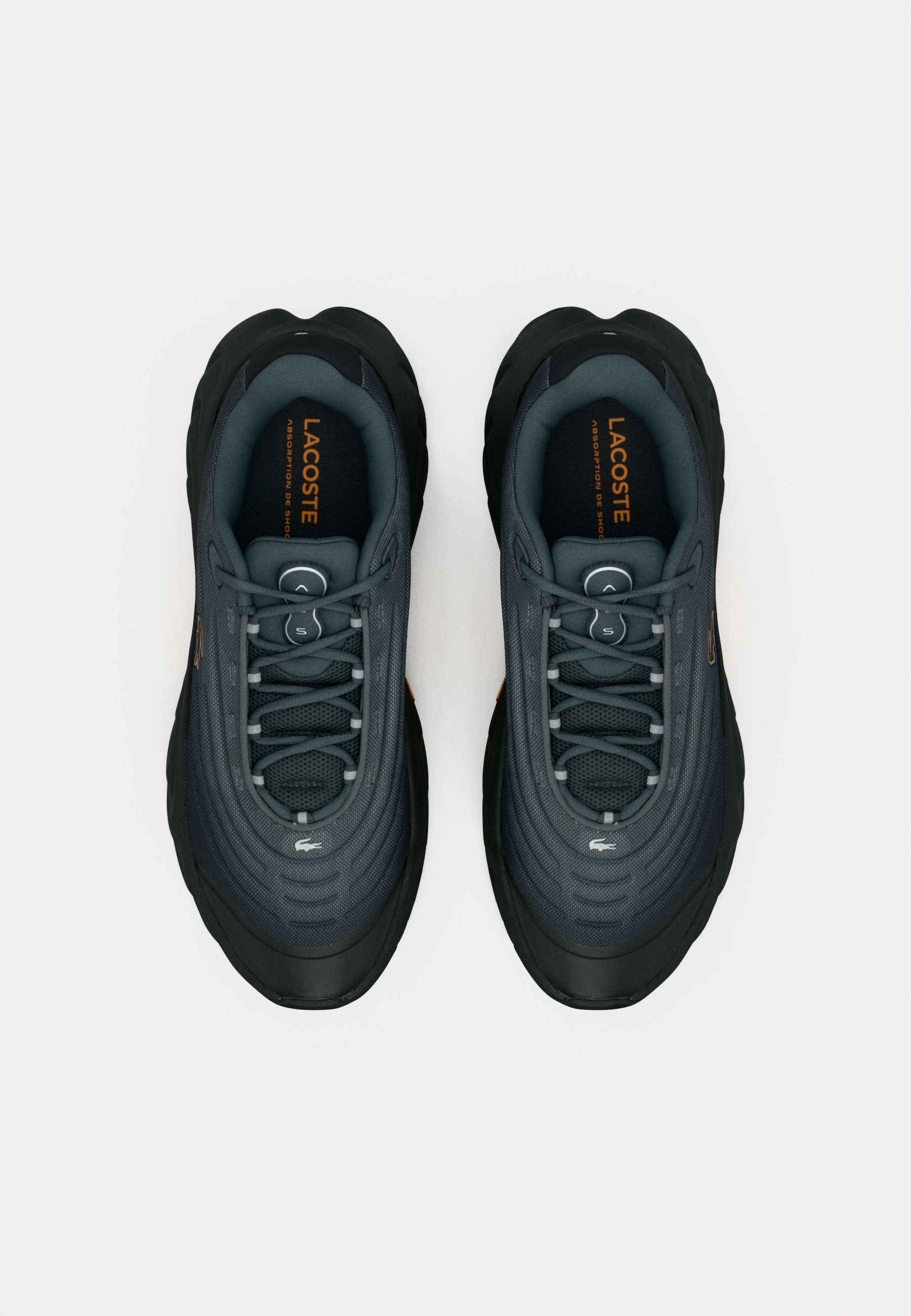 Lacoste SPINOR 225 - Sneakers low - black/orange/negru - Zalando.ro