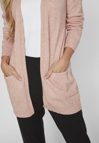 VILA VIRIL OPEN NOOS - Chaqueta de punto - misty rose melange