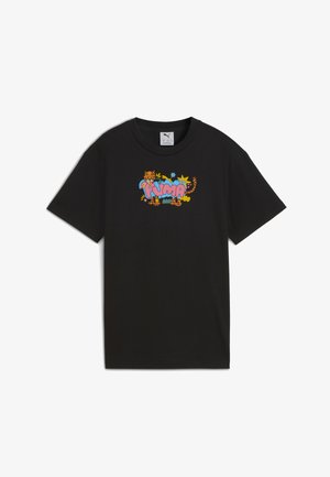 GRAPHIC LEOPARD  - Marškinėliai su spaudiniu - black