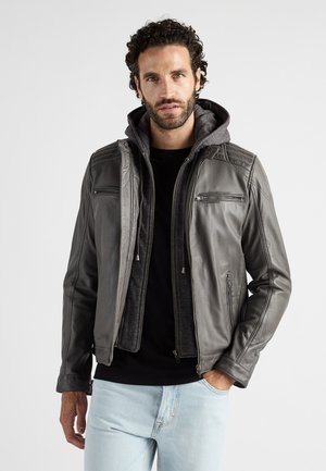 Leren jas - grey
