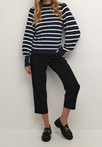 Kaffe Stickad tröja - dark blue