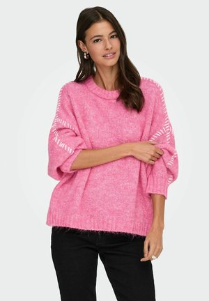 JDYZOEY LIFE ON STITCH - Strickpullover - pink cosmos