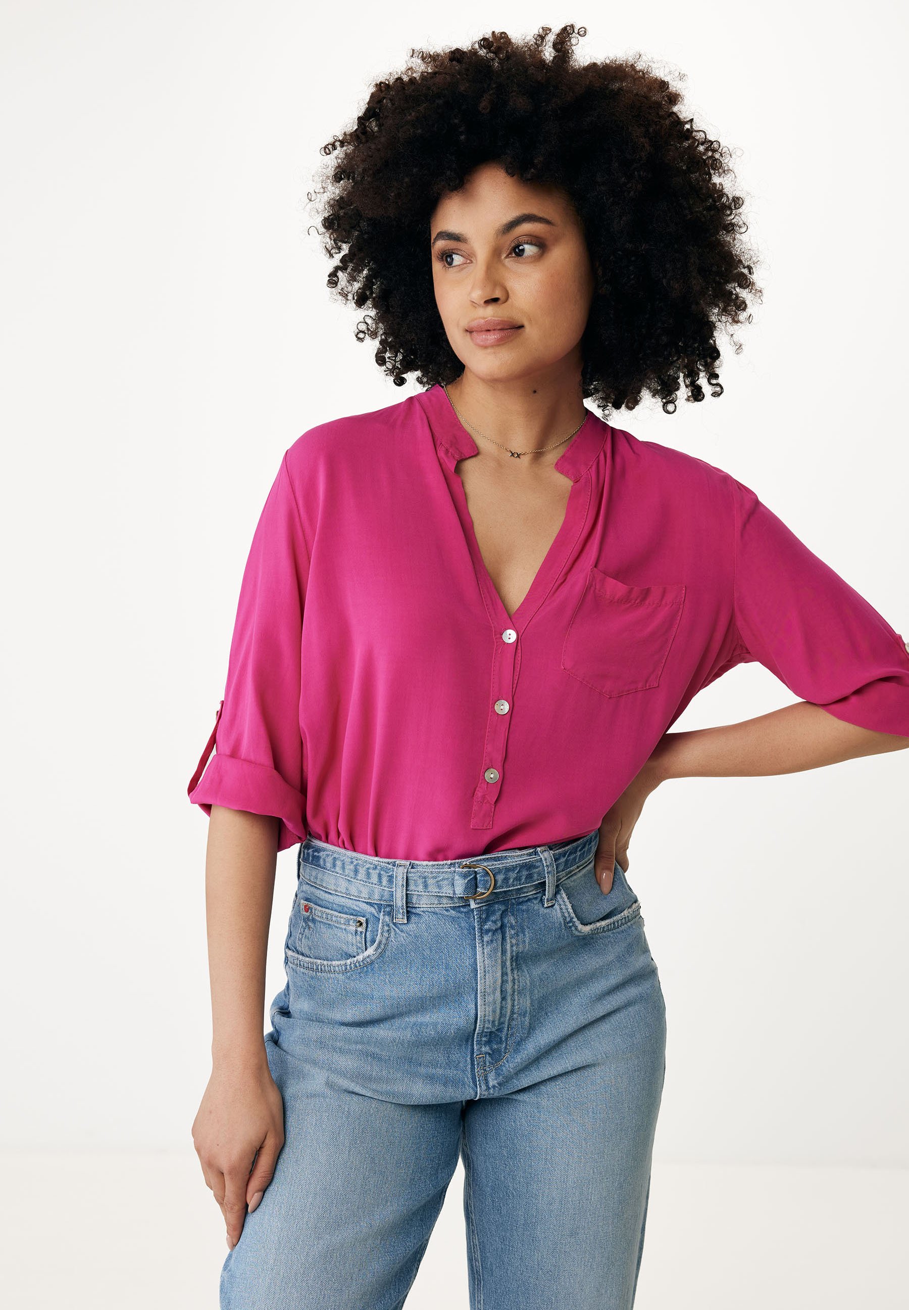 MEXX Mädchen Langarm Bluse – 100% Polyester Mit Knopfverschluss, Maschinenwaschbar