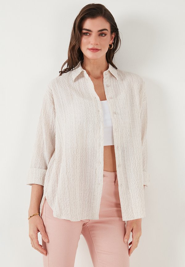 Hemdbluse - stone