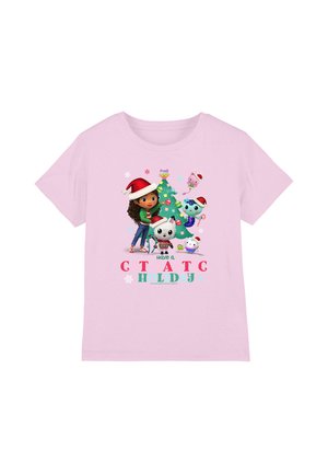 Universal Studios, GABBY'S DOLLHOUSE/CAT-TASTIC CHRISTMAS UNISEX - Print T-shirt - pink