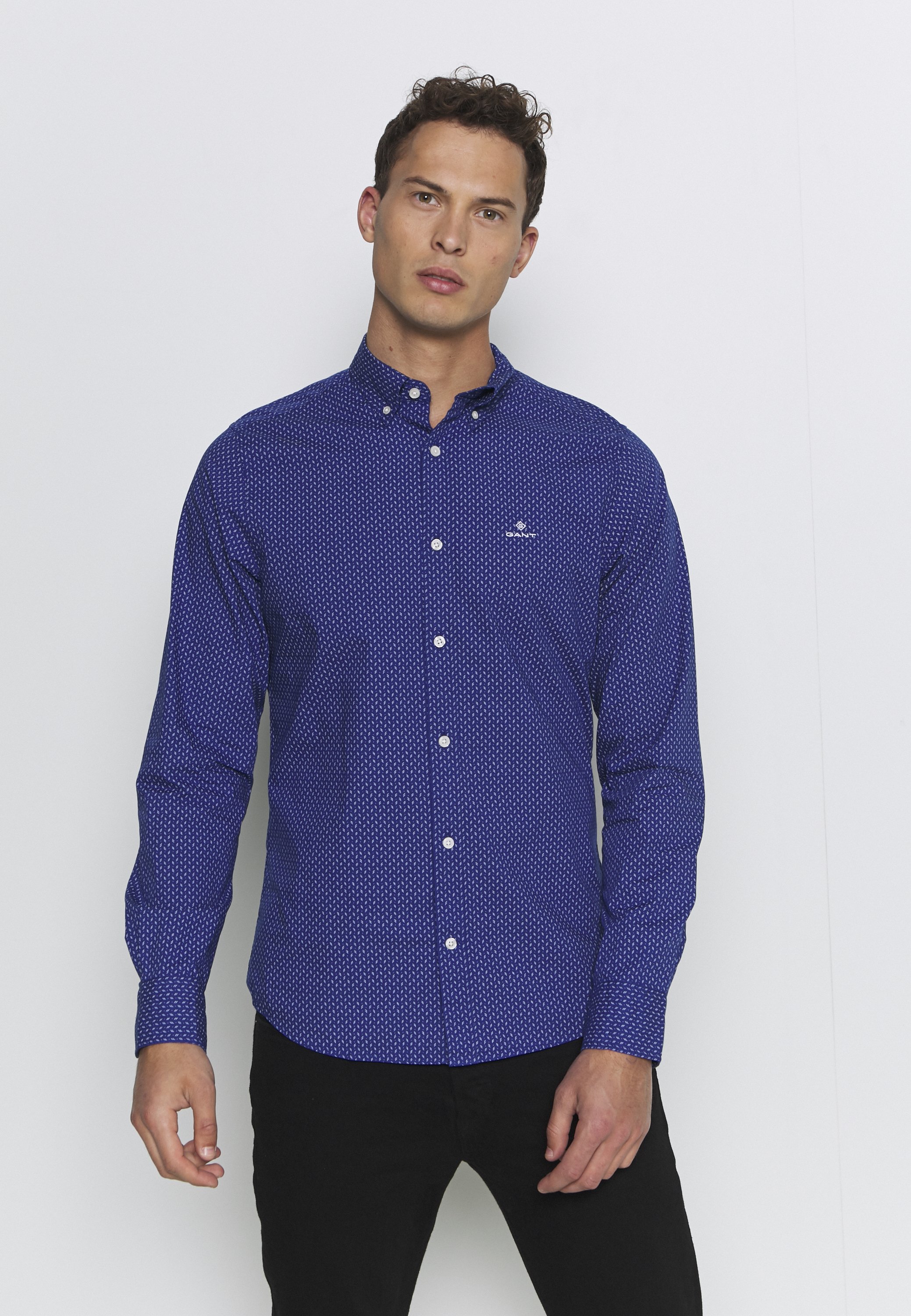 GANT Skjorte crisp blueblå Zalando.no Marine Shirt Reg Gant Dress-skjorter - Herreklær er billig