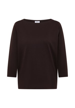 Cecil, BASIC SHIRT WITH BOAT NECK - Langarmshirt - truffle brown
