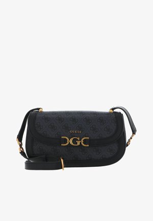 Guess, DAGAN FLAP - Bandolera - coal logo