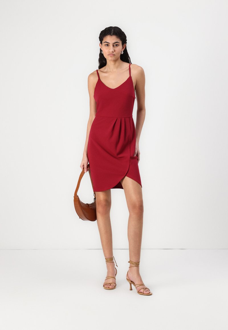 VILA VICLARA STRAP SHORT DRESS - Occasion wear - beet red/red -  Zalando.co.uk