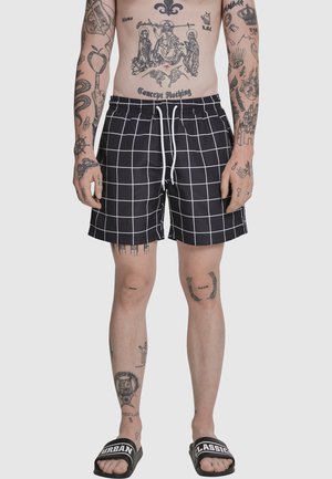 Urban Classics Badeshorts - black/white