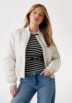 LOGO - Bomber Jacket - weiß
