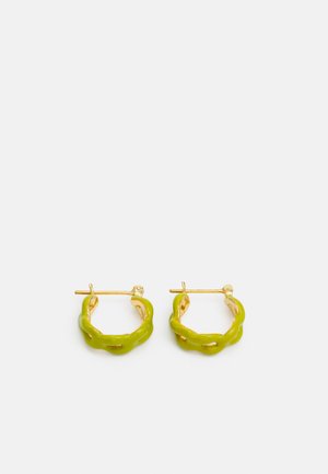 JUICY LINK HUGGY HOOPS - Boucles d'oreilles - lime green