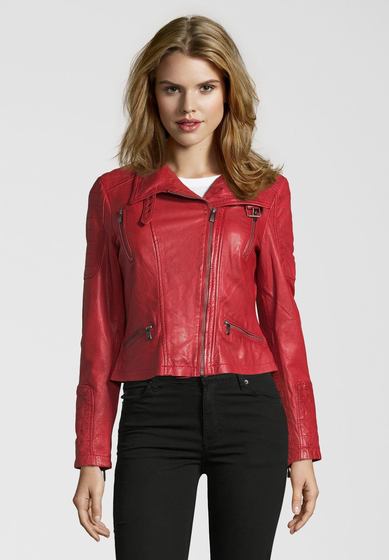 Damen Leichte Jacken | Buffalo BE HAPPY Lederjacke red/rot - XL51251 Damen Leichte Jacken | Buffalo BE HAPPY Lederjacke red/rot - XL51251