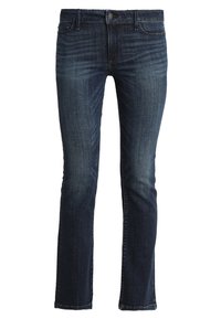 Abercrombie & Fitch Vaqueros bootcut - dark-blue denim