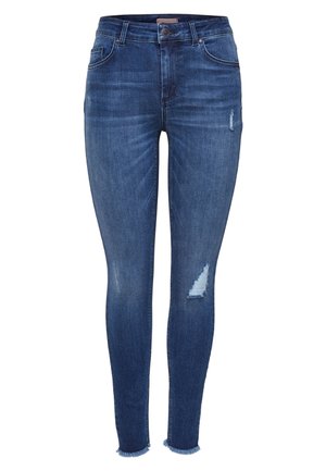 MID ANKLE RAW - Skinny-Farkut - dark blue