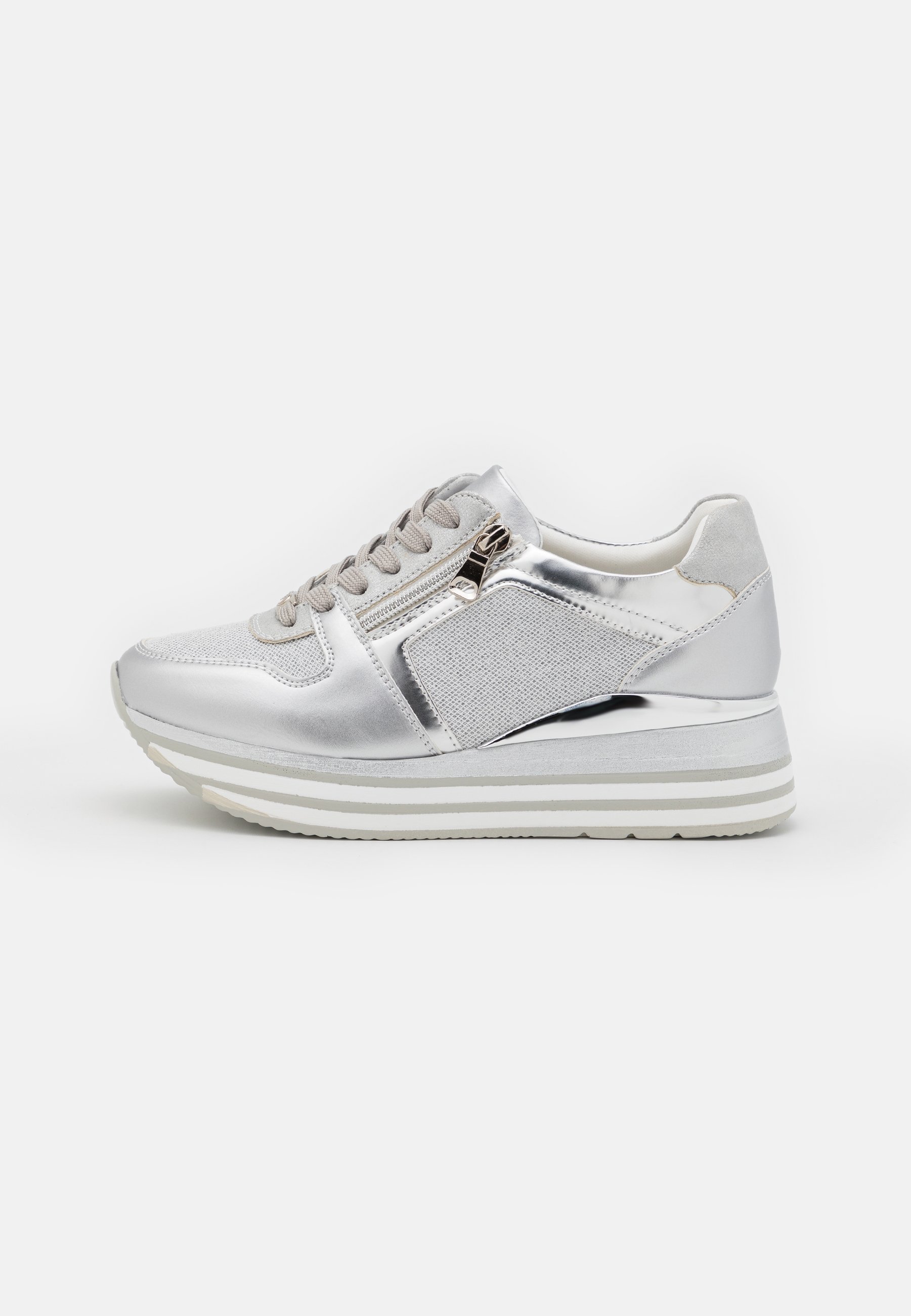 silver trainers