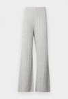 CASHSOFT CABLE BOTTOM - Pantalones - grey