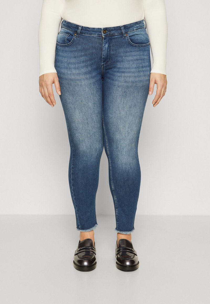Only Carmakoma Willy jeans wide legs dark blue denim main image 1