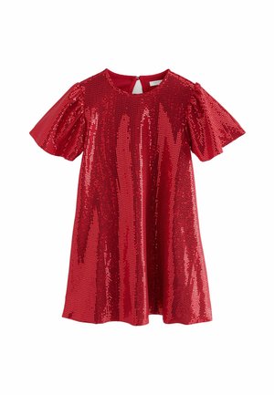 SLEEVE PARTY  - REGULAR FIT - Koktailové šaty/večierkové šaty - red sparkle
