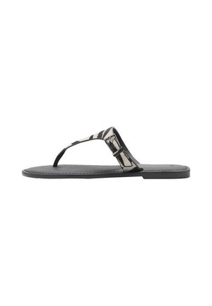 ANIMAL-PRINT - T-bar sandals - black